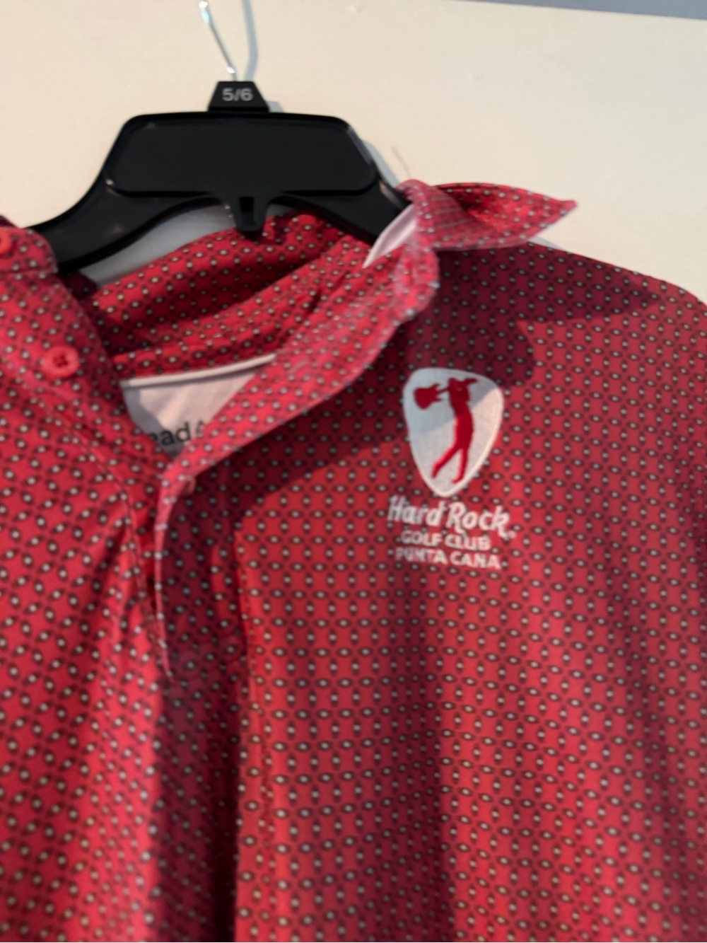 Hard Rock Golf Club Punta Cana Men's Red Polo Shirt - Picture 2 of 4